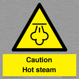 Caution Hot steam